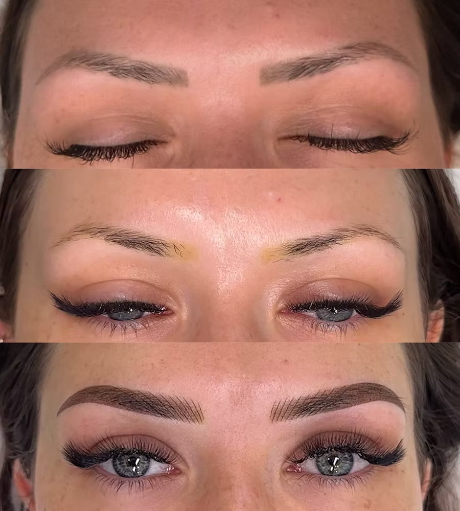 combination brow tattoo